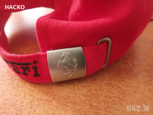 Бейзболна Шапка на отбора на ФОРМУЛА 1 SCUDERIA FERRARI SANTANDER RASING 100% Оригинална от АНГЛИЯ, снимка 6 - Шапки - 50785754