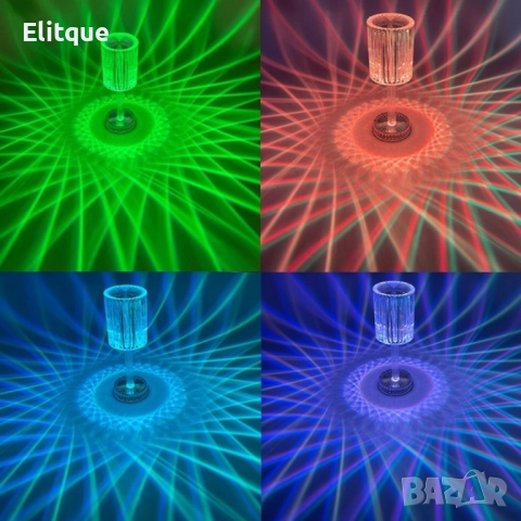 Декоративна настолна лампа с usb кабел и дистанционно , снимка 3 - Настолни лампи - 52904486