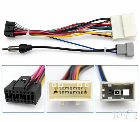 Преходна букса 16 PIN КАБЕЛ NISSAN ЗА ANDROID МУЛТИМЕДИЯ, QASHQAI, NAVARA, PATROL, SUBARU, адаптер