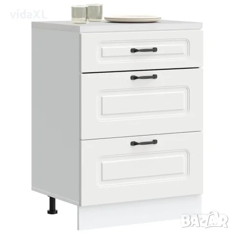 vidaXL Кухненски шкаф, "Kalmar", бял, инженерно дърво, снимка 2 - Шкафове - 56148202