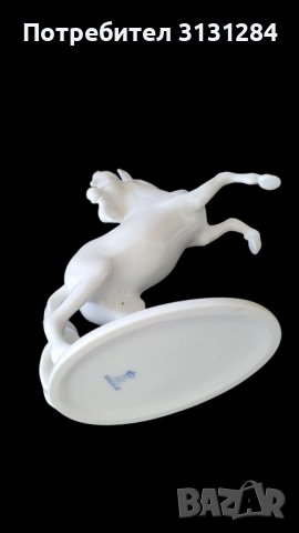 порцеланова фигурка на кон AK Kaizer Германия, снимка 5 - Антикварни и старинни предмети - 51678378