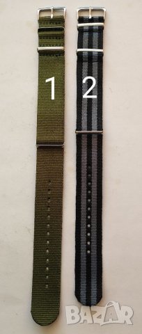 Текстилна каишка НАТО 22 мм, снимка 1 - Каишки за часовници - 36583934