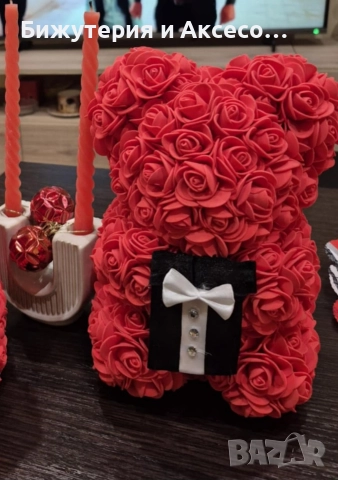 Подаръчни мечета от декоративни рози