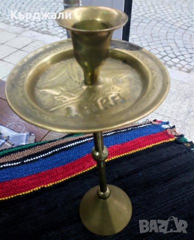 Красиви Стари Свещници Месинг Желязо - РАЗГЛЕДАЙТЕ!, снимка 4 - Антикварни и старинни предмети - 30925480