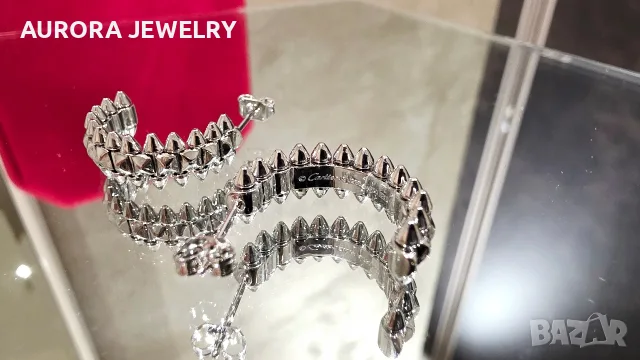 CARTIER Clash de Cartier White Gold Hoop Дамски Обеци, снимка 10 - Обеци - 55931954