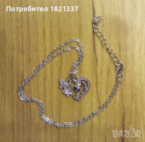 колие с кристали , снимка 2 - Колиета, медальони, синджири - 42666436