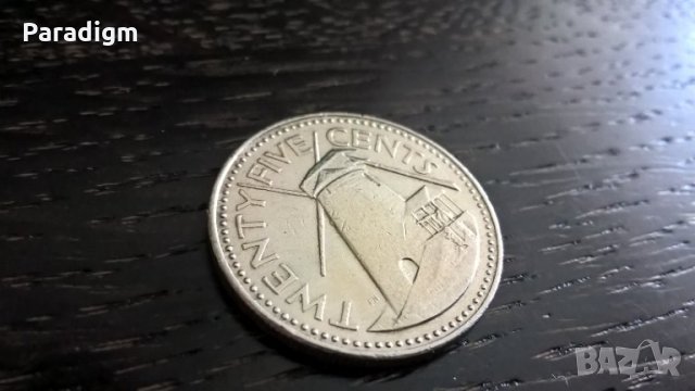 Монета - Барбадос - 25 цента | 1987г., снимка 2 - Нумизматика и бонистика - 31284042