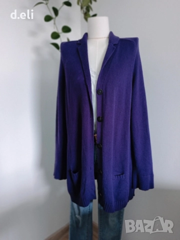 IRIS VON ARNIM Original Size L 100% Кашмир Дълга жилетка, снимка 2 - Жилетки - 51716702