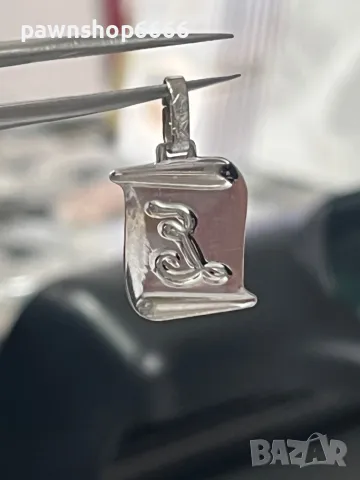 Златна висулка бяло злато 14 карата, снимка 4 - Колиета, медальони, синджири - 49569369