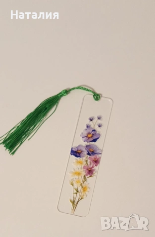 Акрилни книгоразделители с флорални мотиви , снимка 14 - Други - 53378101