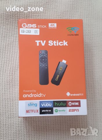 Смарт ТВ приставка ANDROID11 4К Wifi TV stick 8gb RAM  128gb ROM , снимка 2 - Приемници и антени - 42458126