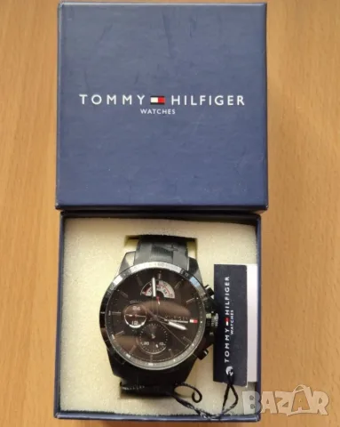 🇺🇲 TOMMY HILFIGER Мъжки часовник хронограф пълен комплект , снимка 3 - Мъжки - 56225344