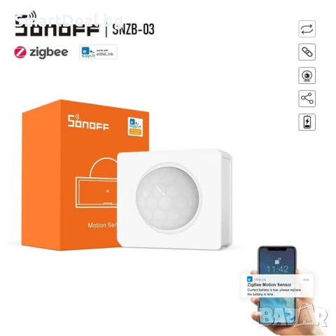 SONOFF SNZB-03 – ZigBee сензор за движение