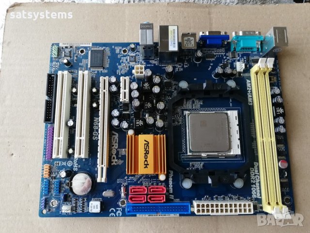 Дънна платка ASRock N68-GS Socket AM3 , снимка 4 - Дънни платки - 29150647