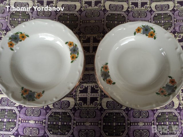 Бг порцелан-Изида . НОВИ- барокови чинии.., снимка 4 - Прибори за хранене, готвене и сервиране - 35153934