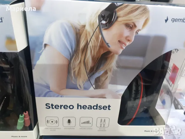 Gembird pm mhs-001 Стерео слушалки, черни лъскави, снимка 4 - Слушалки и портативни колонки - 47867339