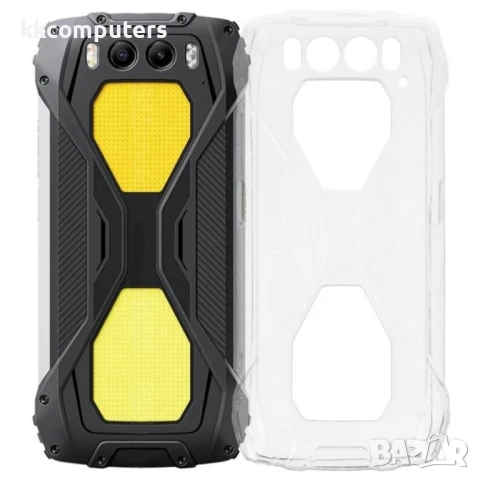 Гъвкав TPU Калъф + Скрийн Протектор за Blackview BV7300 – Прозрачен / Черен, снимка 2 - Калъфи, кейсове - 50857724