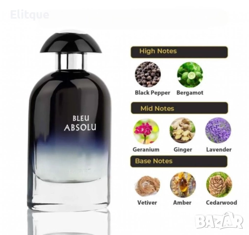 Парфюмна вода Riiffs Bleu Absolute 100 ml за мъже, снимка 4 - Мъжки парфюми - 52787098