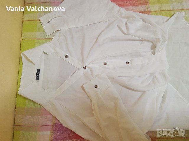 Бяла риза Shein, снимка 2 - Ризи - 37126857