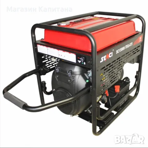 Бензинов генератор трифазен  SENCI SC15000TE EVO 13 kW/400V 4 kW/230 V., снимка 2 - Други машини и части - 49230567