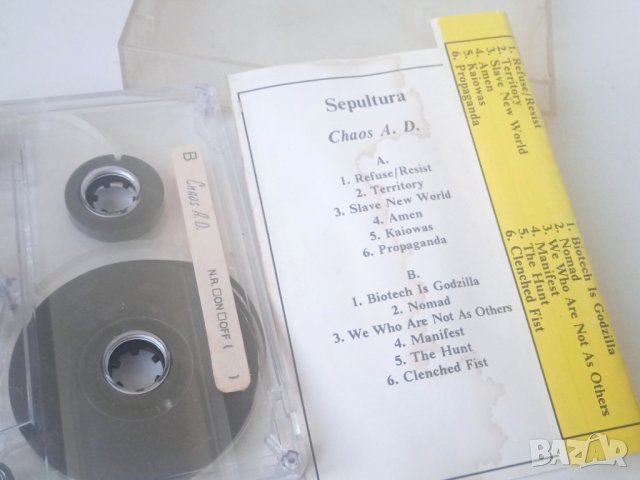 Sepultura – Chaos A.D. - аудио касета Сепултура, снимка 2 - Аудио касети - 44245644