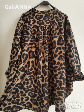 СТРАХОТНА ТУНИКА ЕФЕКТЕН ПРИНТ 4XL-5XL, снимка 4 - Туники - 51009975