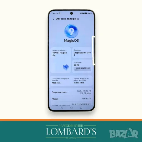 Honor Magic 8Lite 512 GB 8 RAM, N: 537419, снимка 2 - Huawei - 56019685