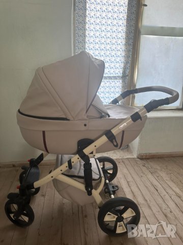 Детска количка Kuga 3 в 1 цвят бежов, снимка 5 - Детски колички - 42304123