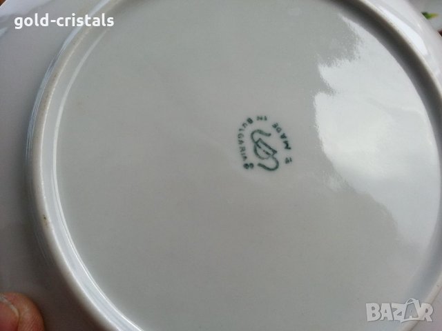 Стар български порцелан чинии, снимка 5 - Антикварни и старинни предмети - 33961705