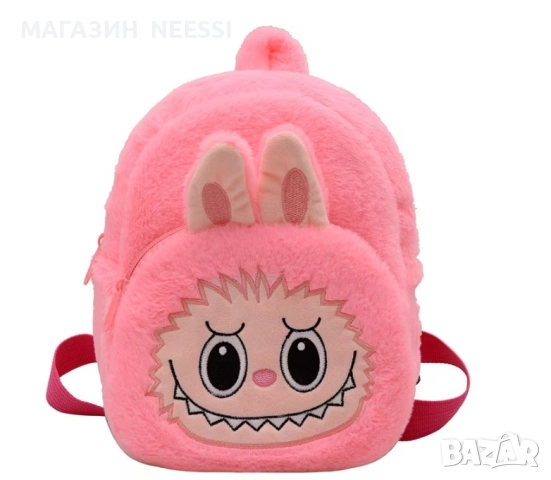 Раница, Labubu, Голям капацитет, 26 см x 23 см x 9 см