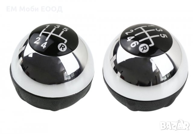 Топка за скоростен лост Хром за Фиат Fiat 500 2012 - 2018 с 5 и 6 ск.