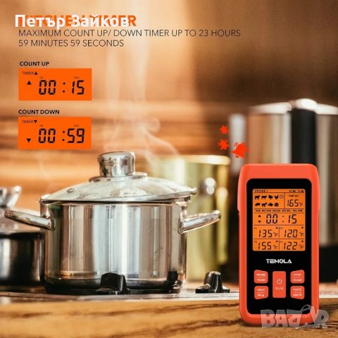 TEMOLA TM40 Безжичен цифров термометър за месо, снимка 5 - Друга електроника - 42602644