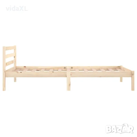 vidaXL Рамка за легло, бор масив, 100х200 см, снимка 5 - Спални и легла - 56148065