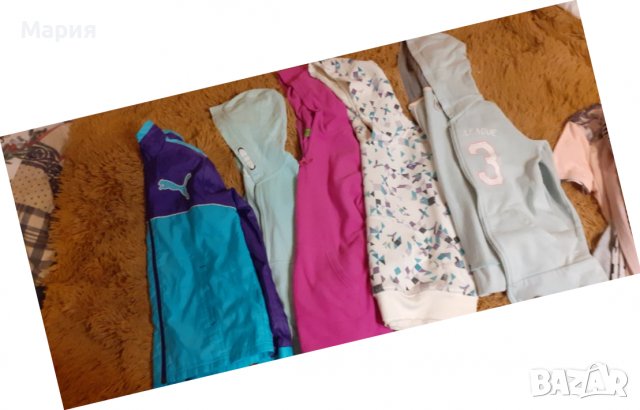 Голям лот дрешки за момиче-суитчъри,блузки с дълъг ръкав, долници и спортен екип-размер 134-140см, снимка 14 - Детски анцузи и суичери - 38900320
