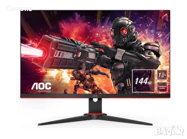 Геймърски монитор AOC 24” IPS 144Hz 1ms Full HD – перфектен за игри, снимка 4 - Монитори - 53976840