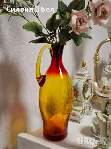 Винтидж стомна Арт стъкло , снимка 14 - Антикварни и старинни предмети - 52061590