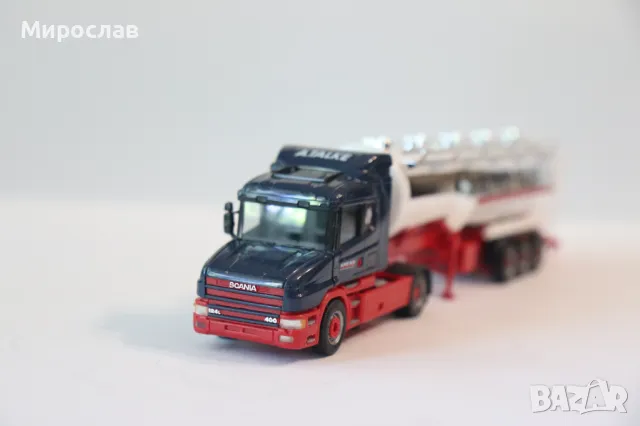 HERPA H0 1/87 SCANIA СИЛОЗ ЦИСТЕРНА КАМИОН ТИР МОДЕЛ, снимка 3 - Колекции - 50142454