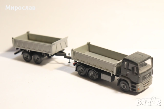 WIKING H0 1/87 MAN САМОСВАЛ ГОНДОЛА КАМИОН КОЛИЧКА МОДЕЛ, снимка 5 - Колекции - 53017897