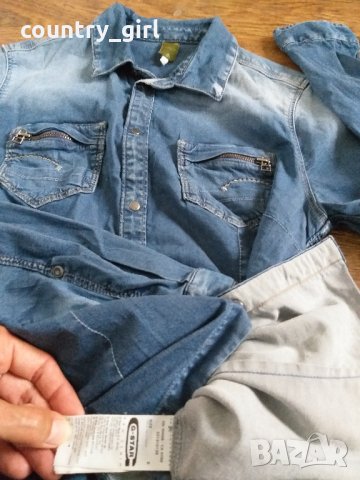 g-star midge cody slim denim shirt - страхотна дамска риза, снимка 9 - Ризи - 29174166