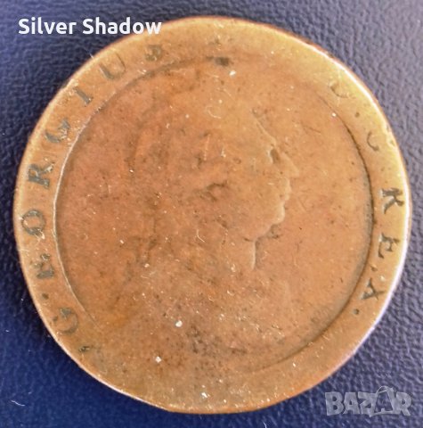 Монета Великобритания - 1 Пени 1797 г. Крал Джордж III, снимка 2 - Нумизматика и бонистика - 31740378