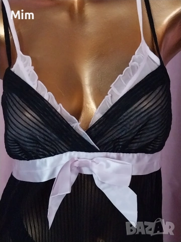 Triumph 40 Черна еластична нощница солей , снимка 5 - Нощници - 54324833