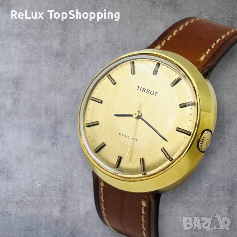 Tissot Stylist vintage механичен часовник за колекционери, снимка 2 - Мъжки - 51947132