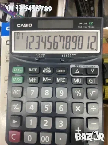Калкулатор DJ 120 CASIO , снимка 2 - Друго търговско оборудване - 53909040