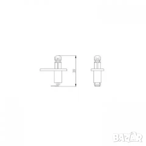 Двупозиционен бутон за аларма 12V 41x32 mm, снимка 2 - Аксесоари и консумативи - 55865658