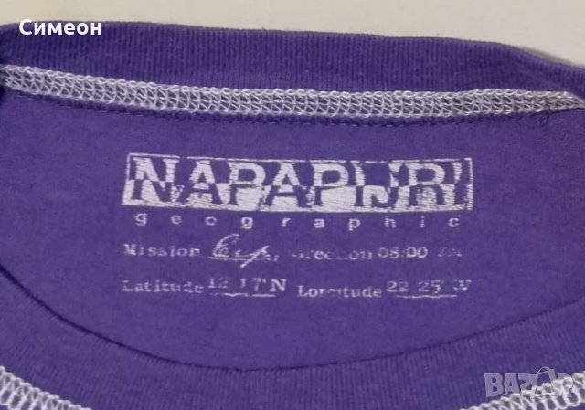 Napapijri оригинална тениска S памучна фланелка, снимка 3 - Тениски - 29198386