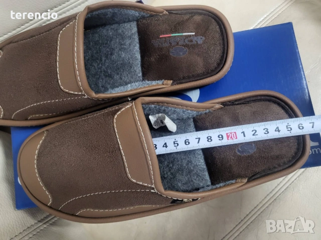 Нови мъжки пантофи - кафе, снимка 5 - Мъжки чехли - 53134154