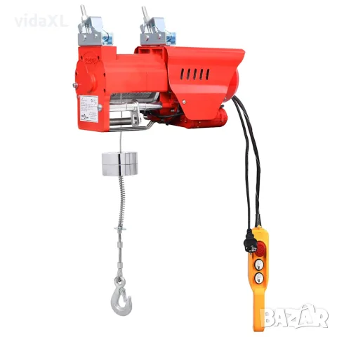 vidaXL Електрически телфер, високоскоростен, 300/600 кг, 1300 W