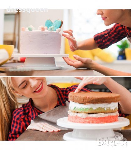 2875 Въртяща се Поставка за Торта с диаметър 28 см., снимка 5 - Аксесоари за кухня - 34267534