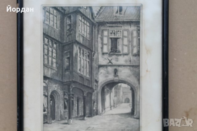 европейска графика, снимка 5 - Антикварни и старинни предмети - 37919901