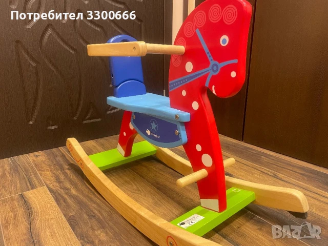 Детско дървено конче , снимка 2 - Детски люлки - 51249230